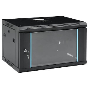 Aghana Digitals 6U Wall-Mountable Network Cabinet, 19" Standard, IP20, Lockable Glass Door, - 1 of 4