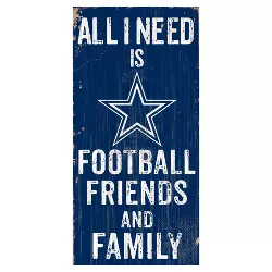 NFL Fan Creations All I need Is Football, Family & Friends Sign