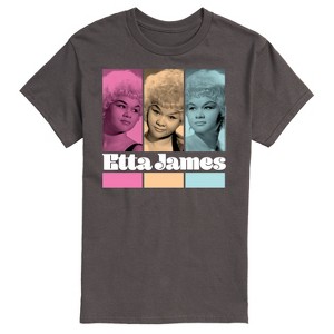 Men's - Etta James - Portrait Grid Short Sleeve Graphic T-Shirt - 1 of 4