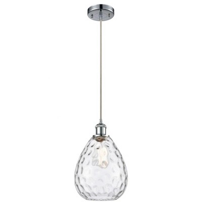 Waverly - 1 Light Cord Hung Mini Pendant In Industrial Style-12 Inches Tall and 8 Inches Wide