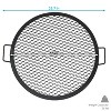 Sunnydaze Outdoor Camping or Backyard Heavy-Duty Steel Round X-Marks Fire Pit Cooking Grilling Grate - 3 of 4