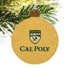 Cal Poly Primary Logo Wood Christmas Tree Holiday Ornament - 4 of 4