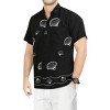 LA LEELA Men's Casual Button Down Short Sleeves Hawaiian Shirt Beach Aloha Party Holidays Shirts Summer Stylish Vacation Tops - 3 of 3