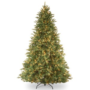 7.5' Prelit LED Slim Feel Real Tiffany Fir Artificial Christmas Tree Dual Color Lights - National Tree Company - 1 of 4