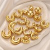 24-Pair Gold Hoop Earrings Set - Hypoallergenic Chunky Chain & Twisted Open Hoops, Dangle Earrings for Women, Christmas Birthday Gift Jewelry - 4 of 4