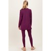 Pinkblush Plum Brushed Knit Maternity Oversized Top and Legging Set - 4 of 4