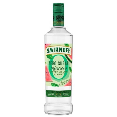 Smirnoff Zero Sugar Infusions Watermelon Mint Vodka - 750ml Bottle
