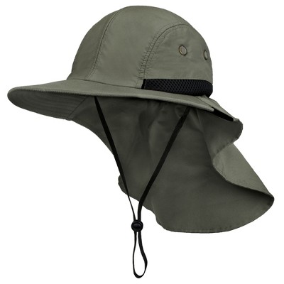 Sun Cube Sun Hat For Men, Wide Brim Fishing Hat Neck Flap Cover Men
