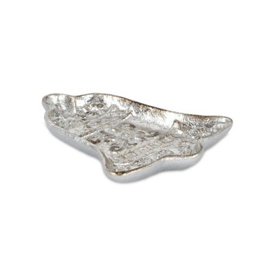 Cheung's Christmas Bell Cast Silver Gold Catchall Dish