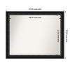 Amanti Art Downton Black Non-Beveled Wood Framed Bathroom Vanity Wall Mirror - 3 of 4