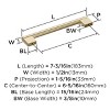 Amerock Versa 6-5/16 Inch Pull for Cabinets, Drawers, or Furniture - 4 of 4