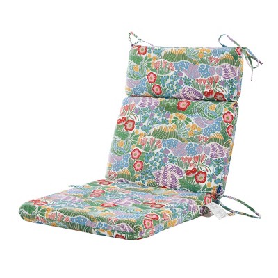ARTPLAN Outdoor Chair Cushion,Seat & High Back Adirondack Rocking Wicker Chair Lawn Foam Cushion for Patio Furniture,45.5"x21"x3"