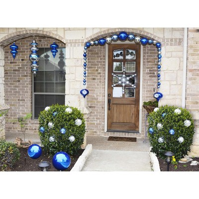 Red Sparkle Shatterproof Plastic 4" Round Ornaments Set