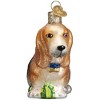 Old World Christmas Glass Blown Ornament, Basset Hound - 2 of 4