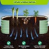 2Pcs Oval Raised Beds for Outdoor, Planter Raised Boxes with Open-Ended Base, Large Raised Planter Beds for Vegetables, Flowers - 4 of 4