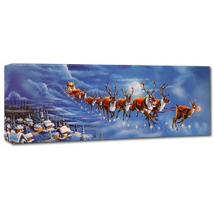 Trademark Fine Art -Geno Peoples 'Twas the Night Before Christmas' Canvas Art - 1 of 3