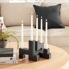 Danya B Contemporary Black Metal 2-Piece Stacking Candelabra Taper Candle Holder Set - 3 of 3