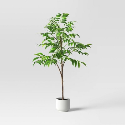 11.4" Faux Magnolia Artificial Tree Green - Room Essentials™