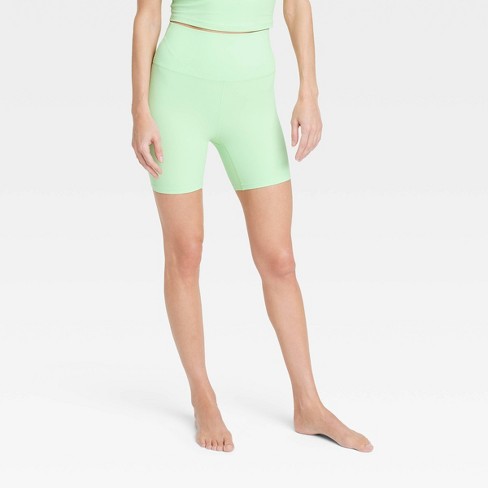 all in motion, Shorts, Nwt All In Motion Womens High Rise Core Seamless  Bike Shorts Green Size Xs