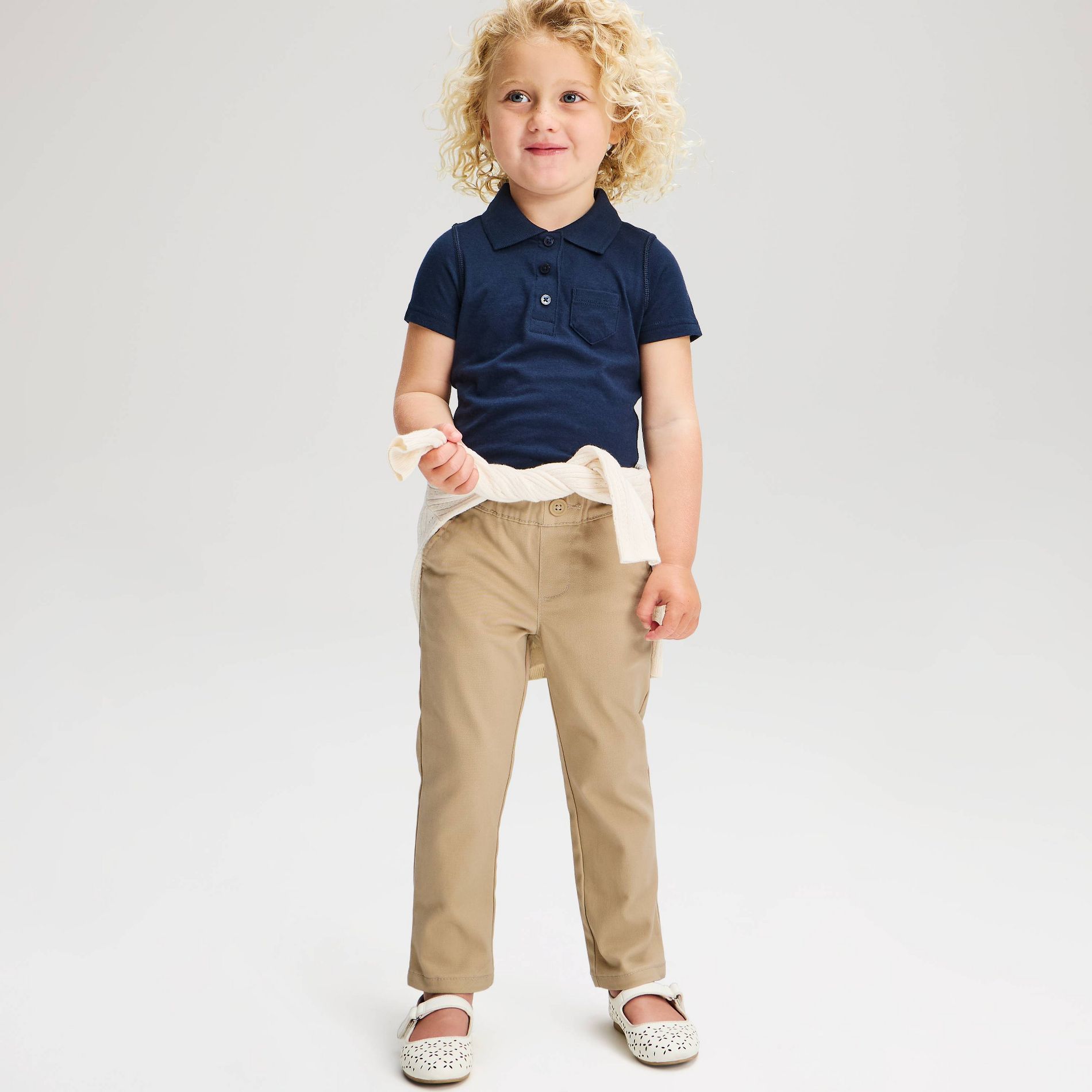 Toddler Girls' Skinny Uniform Pants - Cat & Jack™