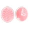 Unique Bargains Hair Shampoo Brush 3.46"x3.03"x2.76" 1 Pc Clear Pink - 3 of 4