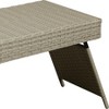 AZL1 Life Concept Folding Table Portable Wicker Lightweight Foldable Legs Weather Resistant Easy Assembly for Patios, Gray, 24"*3.5"*16" - 3 of 4
