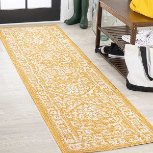 JONATHAN Y Malta Bohemian Medallion Textured Weave Indoor/Outdoor Area Rug - 1 of 4