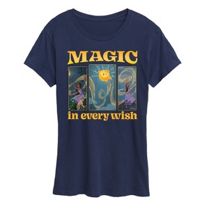 Women's - Disney - Magic In Every Wish Short Sleeve Graphic T-Shirt - 1 of 4