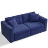 Gymojoy 71"/99.3"/118.1" Loveseat Cloud Sofa Modular Sectional Couch with Deep Seat for Living Room - 3 of 4
