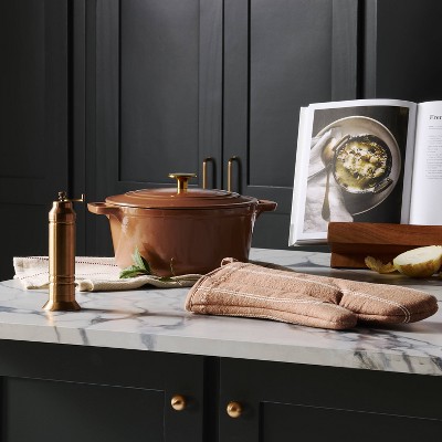 Tall Copper Finish Salt and Pepper Crank Grinder