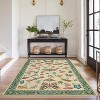 Washable Rug - Non-Slip Soft Farmhouse Carpet Low Pile Thin Floor Cover for Living Room, Bedroom Nursery Dining Room Dorm - 2 of 4