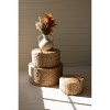 Natural Seagrass Display Risers – Set of Three – 12" Tall Round Design by Kalalou - 2 of 4