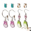 Squishmallows Earrings Gift Set - 2 Stud & 2 Fishhook Drops with Charms Squishmallows Jewelry for Girls - 3 of 4