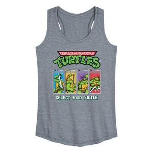 Women's - Teenage Mutant Ninja Turtles - Select Graphic Racerback Tank - 1 of 4