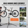 VEVOR Bike Repair Stand, 80 lbs Heavy-duty Steel Bicycle Repair Stand, Height Bike Maintenance Workstand with Magnetic Tool Tray Telescopic Arm,Black - 3 of 4