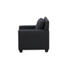 DOMETOUR Black Linen Living Room Chair - Modern Upholstered Accent Chair with Comfortable Seating - 3 of 4