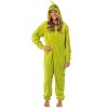 Seven Times Six Dr. Seuss GRINCH Who Stole Christmas Hooded Costume Pajama Union Suit Green - 3 of 4