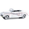 1948 Ford De Luxe Convertible "Greased Lightning" White with Graphics "Grease" (1978) Movie 1/64 Diecast Model Car by Greenlight - 2 of 3