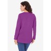 Roaman's Women's Plus Size Long Sleeve Crewneck Ultimate Tee - 3 of 4