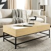 Gina Lift-Top Coffee Table - Light Oak/Black - Safavieh - 2 of 4
