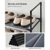 SONGMICS Shoe Rack 10 Tier Shoe Shelf Shoe Storage Organizer Space-Saving 11 x 17.7 x 68.1 Inches Metal Frame Non-Woven Fabric Shelves Grey - 4 of 4