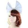 Short Bob Curly Wigs with Removable White Bowknot Halloween Pop Singer Cosplay Dress Up Costume Party Wig - 2 of 4