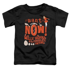 Toddler Boys' Willy Wonka And The Chocolate Factory I Want It Now T Shirt - 1 of 2