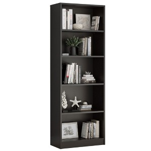 AZL1 Life Concept Decorative Bookshelf Freestanding Bookcase with Adjustable Shelves, 5 Layer for Offices, Living Rooms, Black, 11.6"*24.4"*68.9" - 1 of 4
