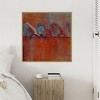Amanti Art Row of Sparrows I by Norman Wyatt Jr. Framed Canvas Wall Art - 4 of 4