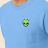 Dalix Alien Embroidered Fleece Crewneck Long Sleeve Sweatshirt Mens - 4 of 4