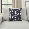 Waverly Brushwork 18" x 18" Black Indoor Throw Pillow - 2 of 3