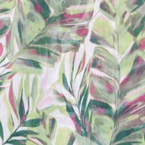 olive pink palm leaves