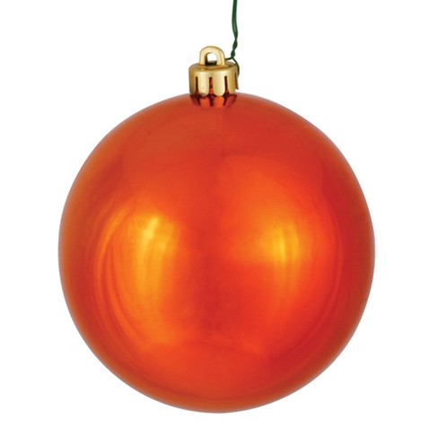 Vickerman 10 in. Shiny Ball Ornament Red