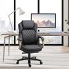 Big and Tall Executive Office Chair with Wide Seat, Computer Desk Chair with High Back Diamond Stitching, Adjustable Height & Swivel Wheels - 2 of 4